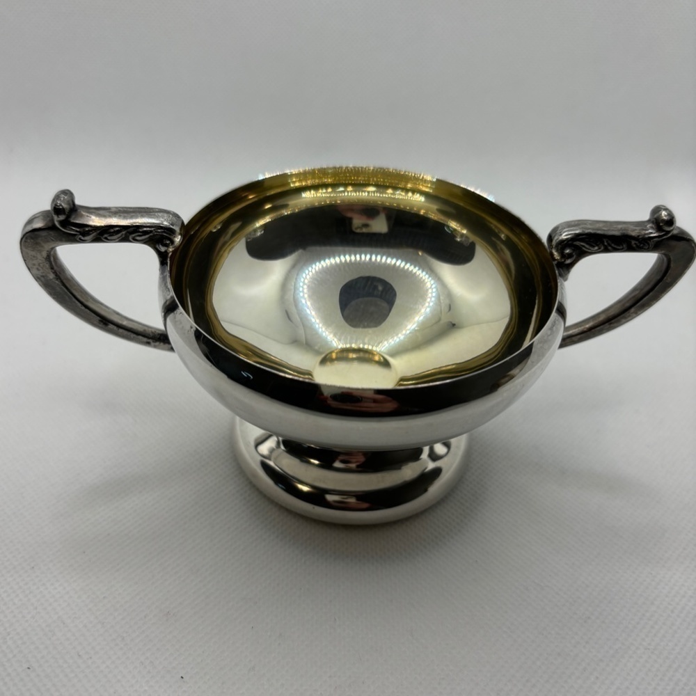 Silver Plated Sugar Bowl, EP on Copper, Lead MTS #7, Circa 1940s, Vintage